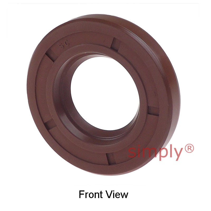 19x27x6mm SC / R21 Single Lip FKM Rubber Metric Rotary Shaft Oil Seal with Garter Spring