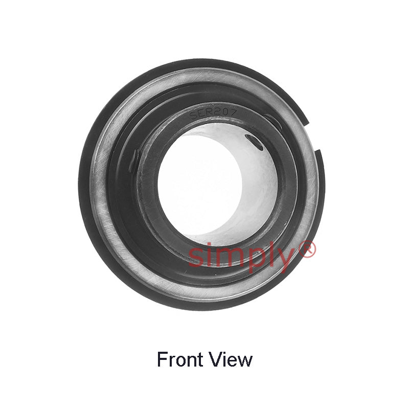 SER207 Metric Bearing Insert and Snap Ring 35mm Bore 72mm Outside Dia