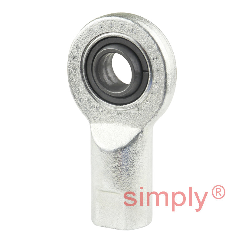 SKF SI12E Right Hand Steel / Steel Plain Female Rod End M12 Thread