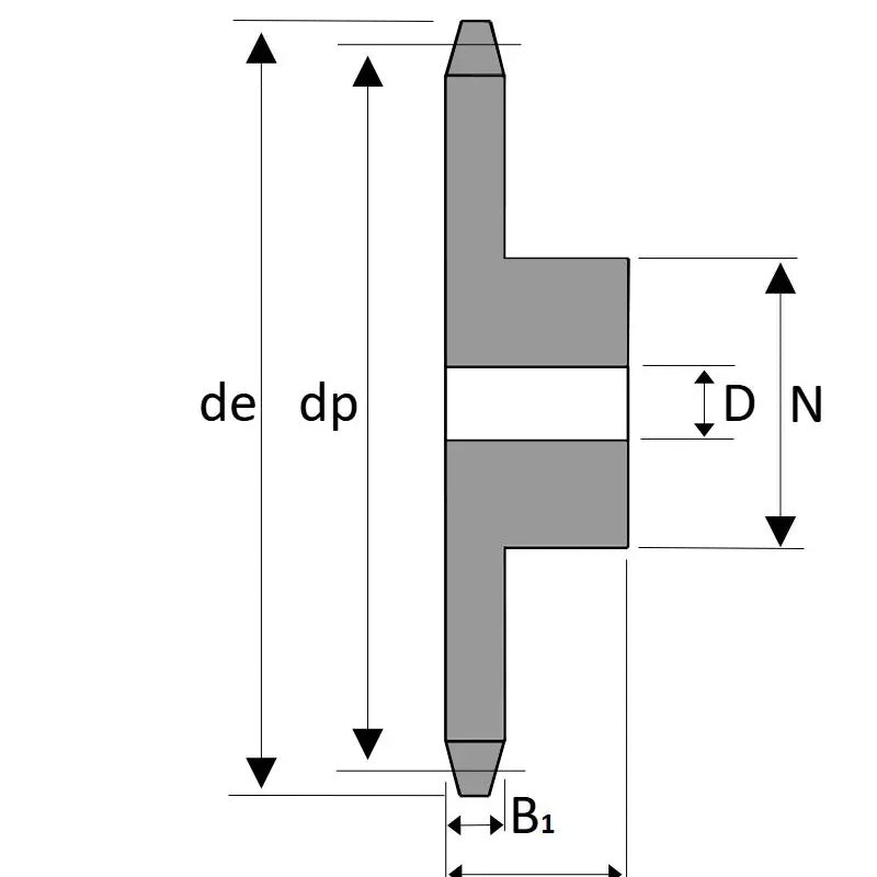 Drive-Flex 34 Tooth 24B Simplex Pilot Bore Sprocket for 1-1/2 inch Pitch Chain - Allow 2-3 Days