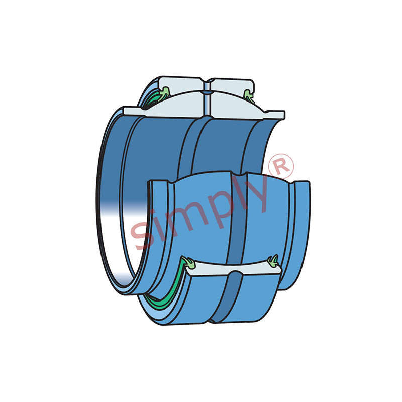 SKF GEM45ES2RS Extended Inner Spherical Plain Bearing 45x68x40x25mm