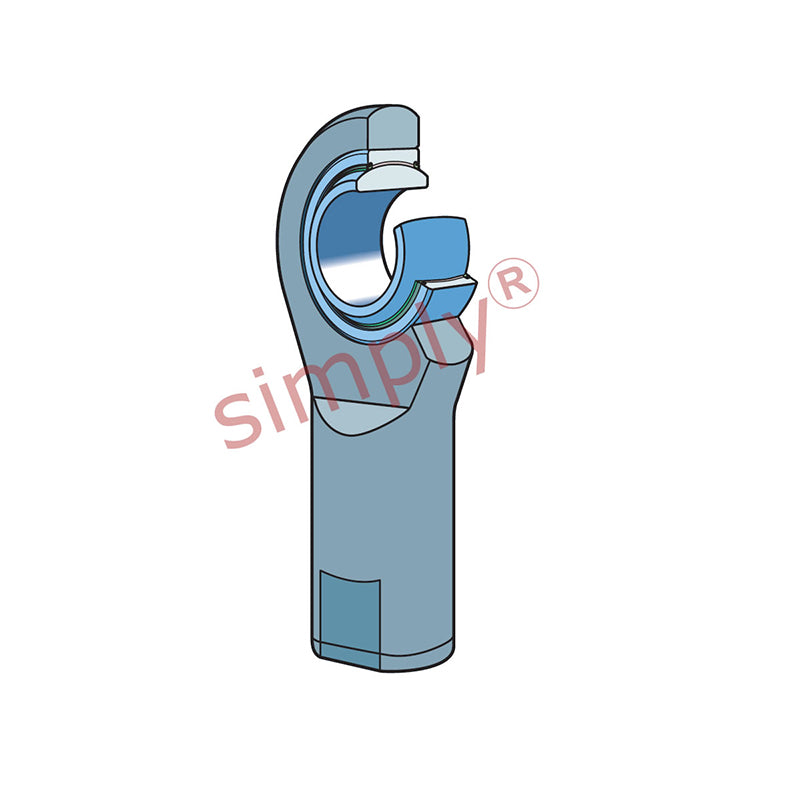 SKF SILA40TXE2LS Left Hand Steel / PTFE Fabric Lined Plain Female Rod End M39x3 Thread