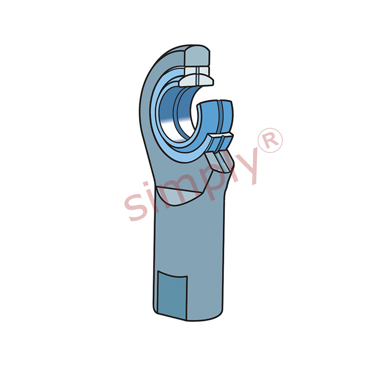 SKF SIL15ES Left Hand Steel / Steel Plain Female Rod End M14 Thread