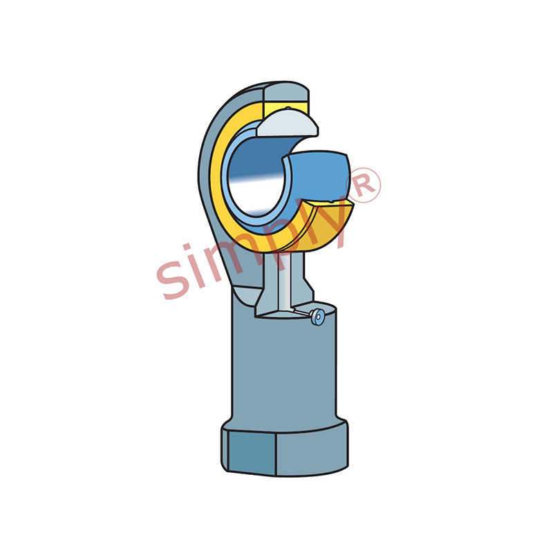 SKF SILKAC6M Left Hand Steel / Bronze Lined Plain Female Rod End M6 Thread