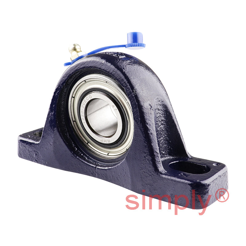 RHP SL20EC Two Bolt Cast Iron Pillow Block and 20mm Bore Eccentic Collar Flat Back Insert