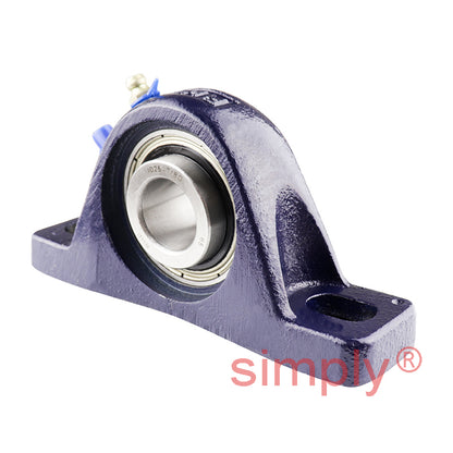 RHP SL7/8 Two Bolt Cast Iron Pillow Block and 7/8 Bore Grub Screw Full Width Insert