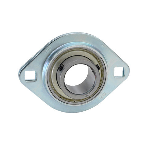 RHP SLFL1-1/4A Oval 2 Bolt Pressed Steel Bearing Housing and 1-1/4 inch Bore Insert