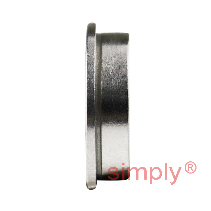 SMF128 Budget Stainless Steel Open Flanged Deep Groove Ball Bearing 8x12x2.5mm