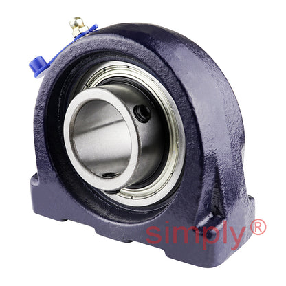 RHP SNP1-3/8 Threaded Base Small Footprint Pillow / Plummer Block and 1-3/8 inch Bore Grub Screw Full Width Insert