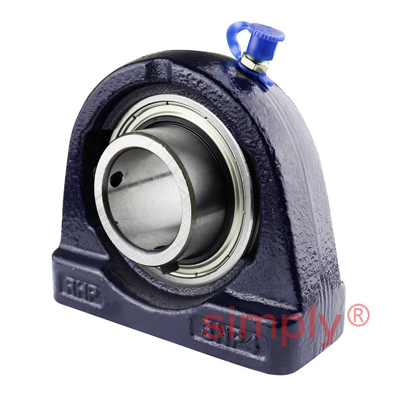 RHP SNP30 Threaded Base Small Footprint Pillow / Plummer Block and 30mm Bore Grub Screw Full Width Insert