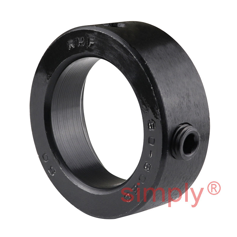 RHP SNP30EC Threaded Base Small Footprint Pillow / Plummer Block and 30mm Bore Flat Back Collar Insert
