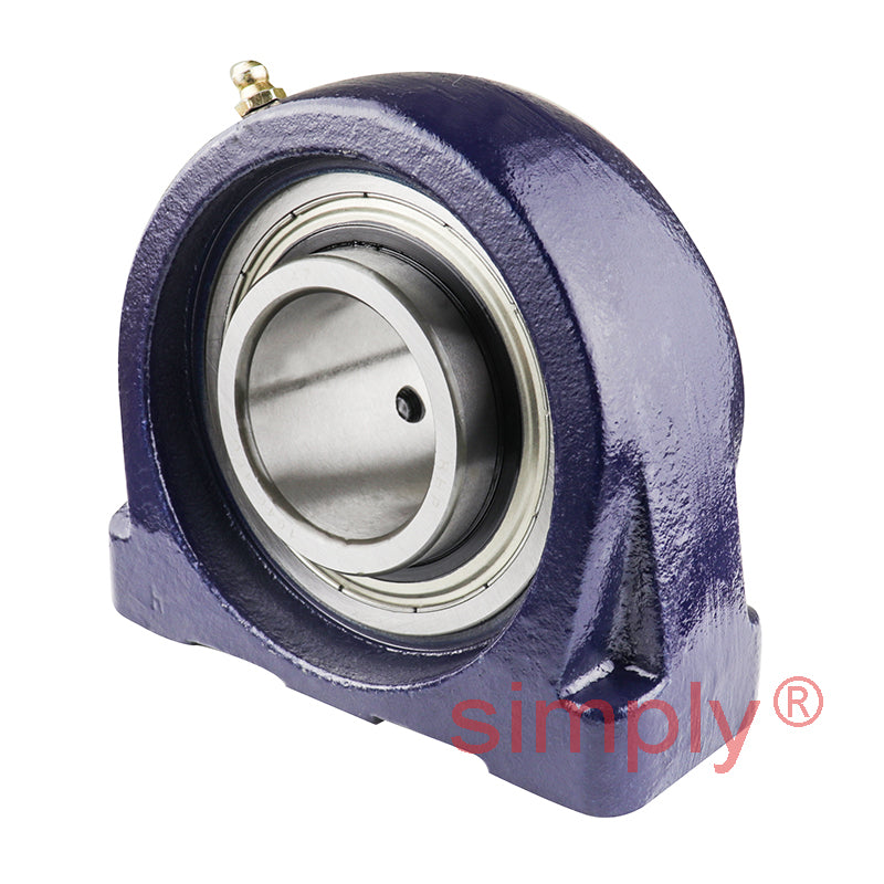RHP SNP40 Threaded Base Small Footprint Pillow / Plummer Block and 40mm Bore Grub Screw Full Width Insert