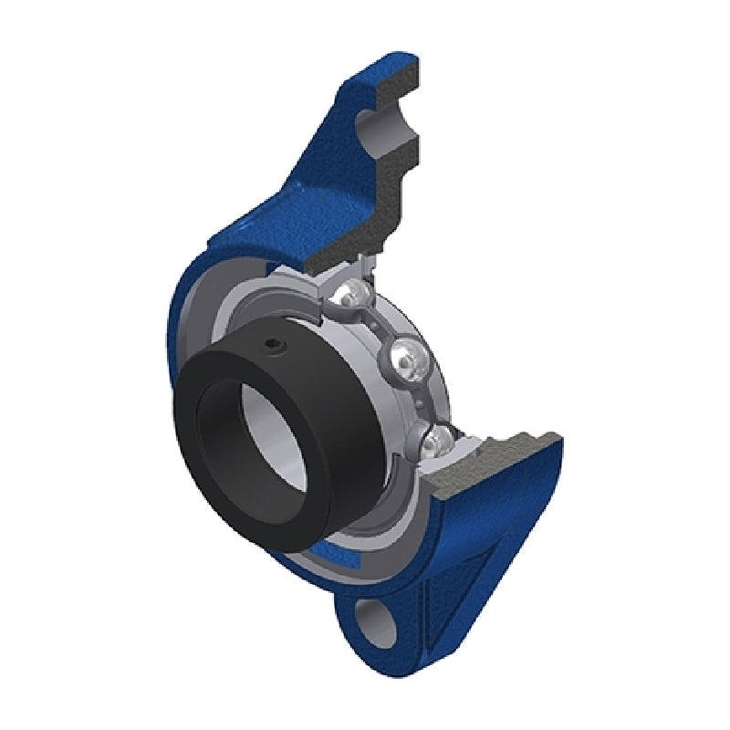 SNR ESFLE206N Metric Two Bolt Cast Iron Oval Housing with 30mm Bore Eccentric Collar Insert - Allow 2-3 Days