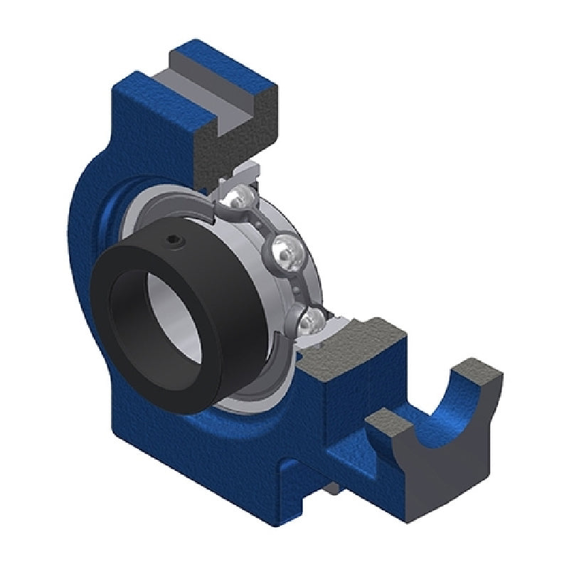 SNR EST208 Metric Cast Iron Take Up Unit with Eccentric Collar Insert 40mm Bore - Allow 2-3 Days