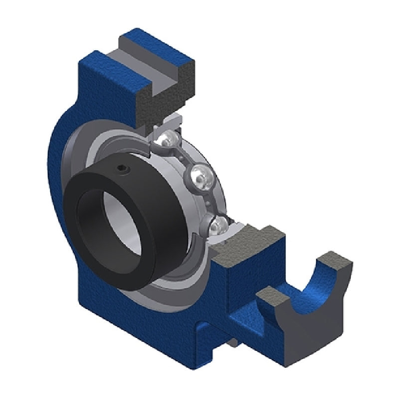SNR EST211N Metric Cast Iron Take Up Unit with Eccentric Collar Insert 55mm Bore - Allow 2-3 Days