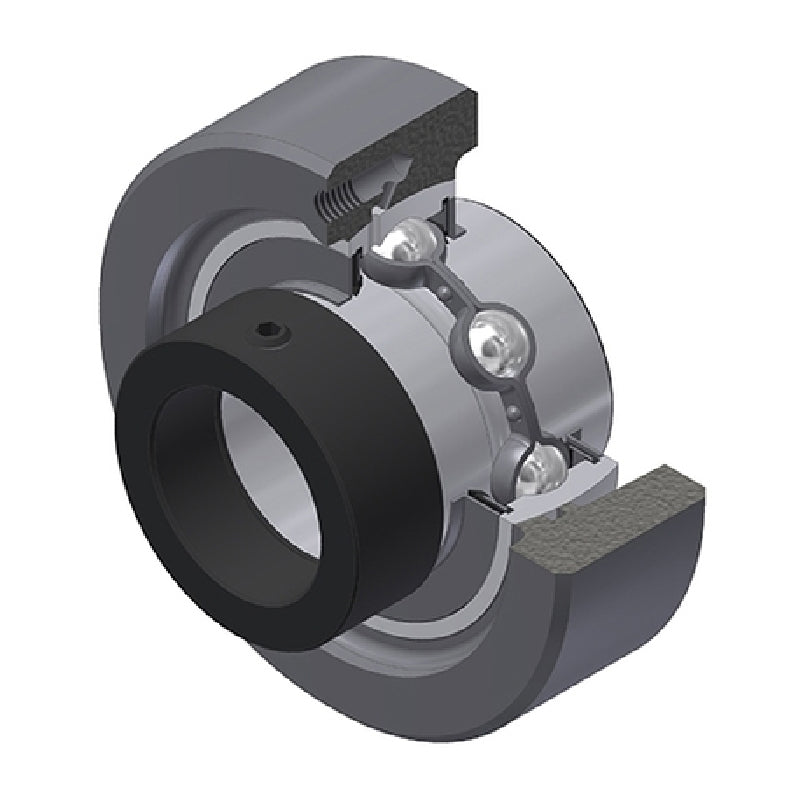 SNR EXC216 Metric Cast Iron Cartridge Unit with 80mm Bore Insert 48mm Outside Dia - Allow 2-3 Days