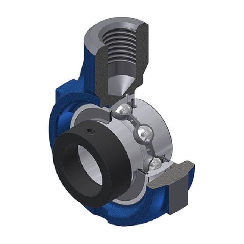 SNR EXEHE210 Metric Cast Iron Hanger Bearing Unit with Eccentric Collar Insert 50mm Bore - Allow 2-3 Days