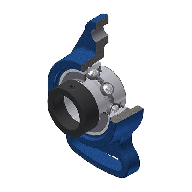 SNR EXFA209 Metric Cast Iron Adjustable Flange Unit with Eccentric Collar Insert 45mm Bore - Allow 2-3 Days