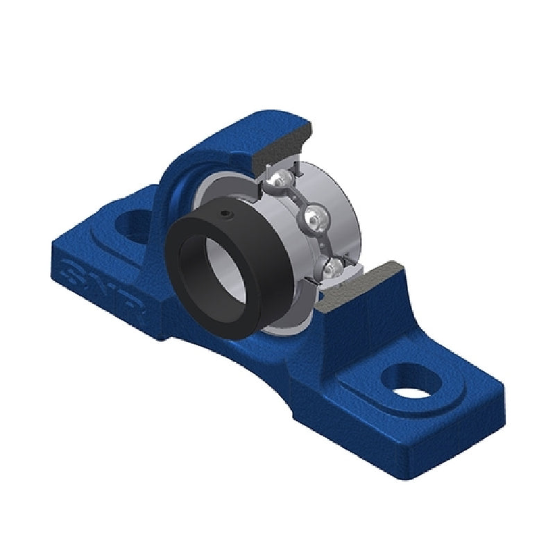 SNR EXP314-44 Imperial Cast Iron Two Bolt Pillow / Plummer Block Housing with 2-3/4 inch Eccentric Collar Insert - Allow 2-3 Days