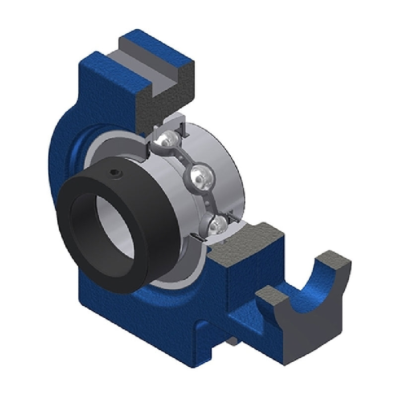 SNR EXT305 Metric Cast Iron Take Up Unit with Eccentric Collar Insert 25mm Bore - Allow 2-3 Days
