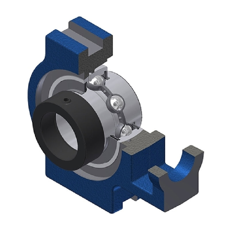 SNR EXT212N Metric Cast Iron Take Up Unit with Eccentric Collar Insert 60mm Bore - Allow 2-3 Days
