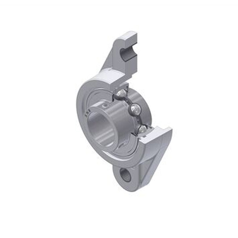 SNR MUCNFL205 Metric Thermoplastic Two Bolt Oval Flanged Bracket Housing Unit with 25mm Bore Insert - Allow 2-3 Days