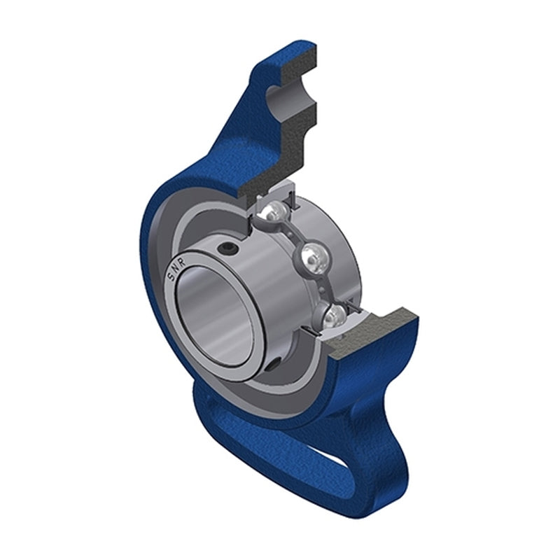 SNR UCFA202N Metric Cast Iron Adjustable Flange Unit with 15mm Insert - Allow 2-3 Days