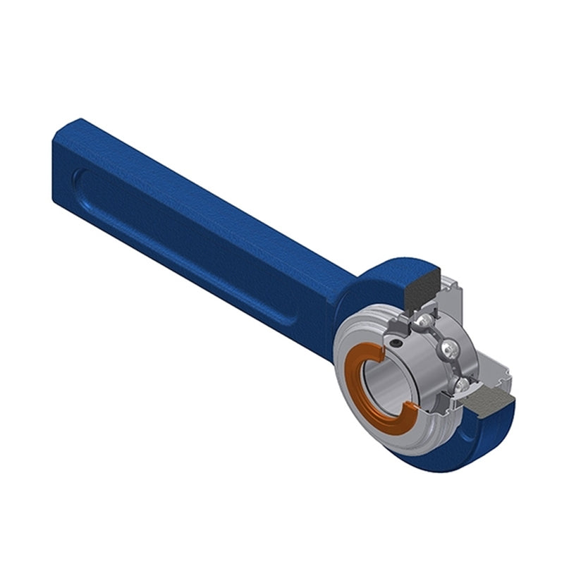 SNR UCSP210CC Metric Cast Iron Tensioner Unit with 50mm Bore Insert with Narrow Steel Plate Cover - Closed Version - Allow 2-3 Days