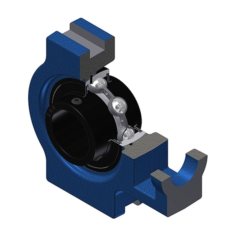 SNR UCT216T20 Metric Cast Iron Take Up Unit with 80mm Bore Bearing Unit Wide Temperature Version - Allow 2-3 Days