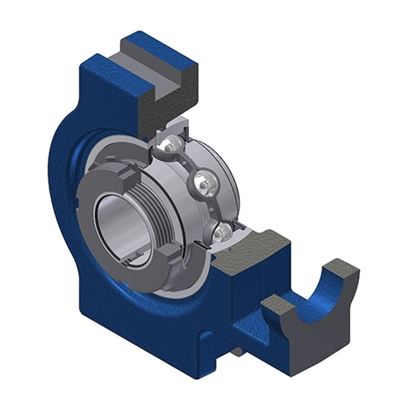SNR UKT315H Metric Cast Iron Take Up Unit Insert and Adaptor Sleeve Fits 65mm Shaft - Allow 2-3 Days