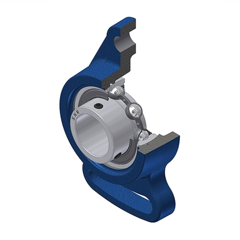 SNR USFA205 Metric Cast Iron Adjustable Flange Unit with 25mm Insert - Allow 2-3 Days