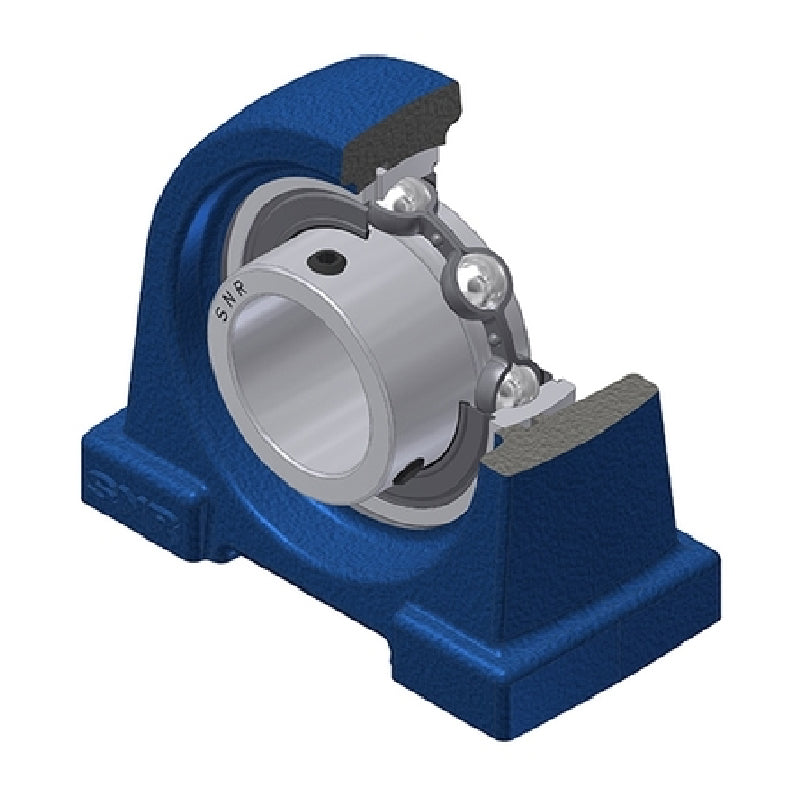 SNR USPA207 Threaded Base Small Footprint Metric Pillow / Plummer Block Housing Supplied with 35mm Bore Insert - Allow 2-3 Days