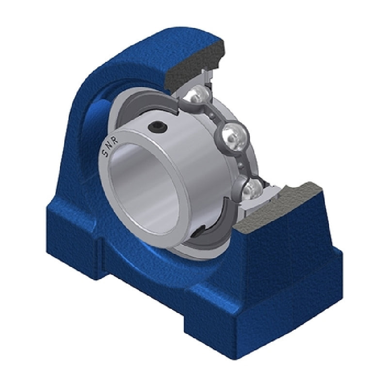 SNR USPG210 Threaded Base Small Footprint Metric Pillow / Plummer Block Housing with 50mm Bore Insert