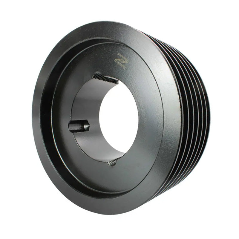 PowerDrive 200X6SPA 200mm Pitch Diameter SPA Section Tapered Locking Bush Type Pulley with 6 Grooves (Bush not Incl.) - Allow 2-3 Days