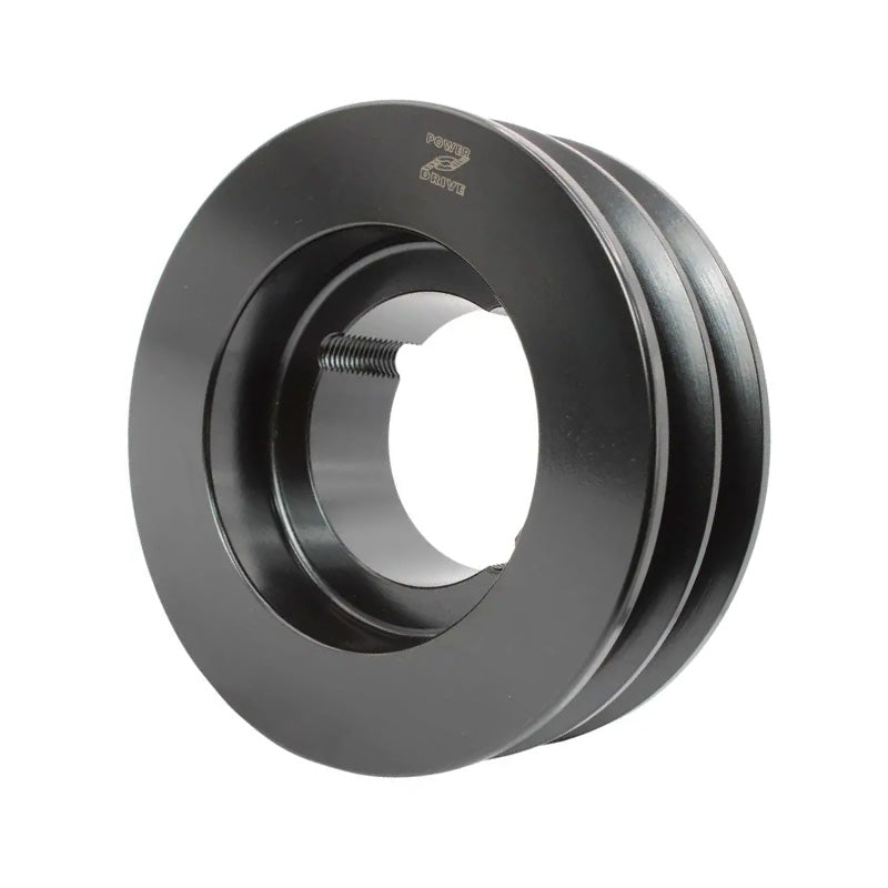 PowerDrive 200X2SPB 200mm Pitch Diameter SPB Section Tapered Locking Bush Type Pulley with 2 Grooves (Bush not Incl.) - Allow 2-3 Days
