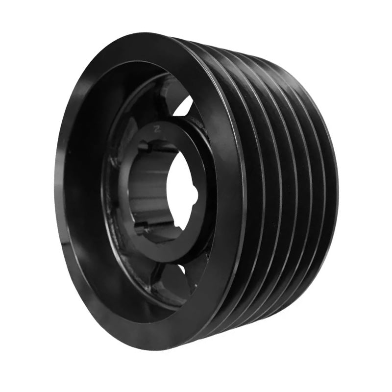 PowerDrive 450X6SPB 450mm Pitch Diameter SPB Section Tapered Locking Bush Type Pulley with 6 Grooves (Bush not Incl.) - Allow 2-3 Days