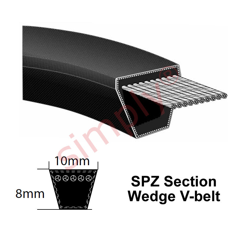 SPZ2540 Premier Quality SPZ-Section V-Belt