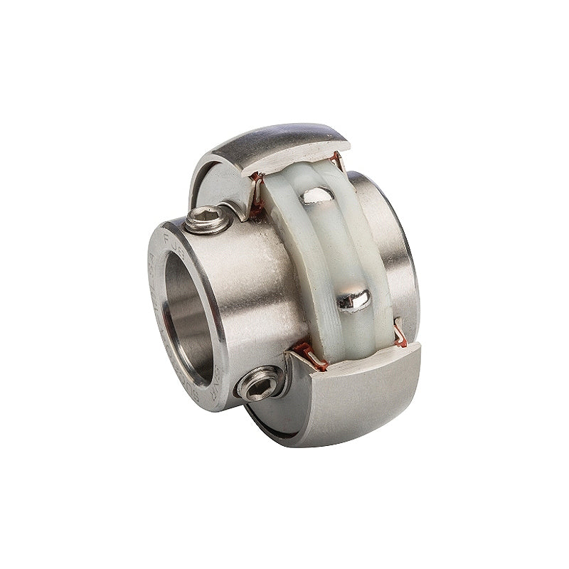 SNR SUC207FG1 Metric Stainless Full Width Spherical Outer Food Safe Bearing Insert 35mm Bore 72mm Outside Diameter - Allow 2-3 Days
