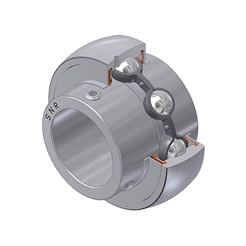 SNR SUC209 Metric Stainless Full Width Spherical Outer Food Safe Bearing Insert 45mm Bore 85mm Outside Diameter - Allow 2-3 Days