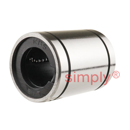 SUPER10 Imperial Closed Linear Ball Bushing with Rubber Seals 0.625x1.125x1.5 inch