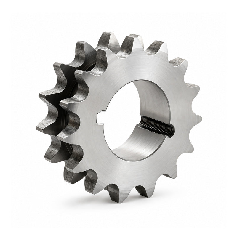 Drive-Flex 18 Tooth 12B Tapered Bore Double Simplex Sprocket 3/4 inch Pitch Chain - Allow 2-3 Days