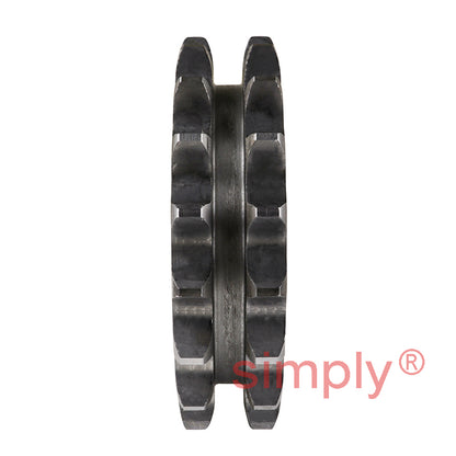 25 Tooth 10B Duplex Reverse Sprocket Tapered Locking Bush Type for 5/8 inch Pitch Chain (Bush not Incl.)