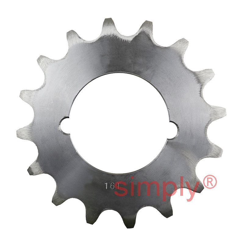 16 Tooth 10B Simplex Sprocket Tapered Locking Bush Type for 5/8 inch Pitch Chain (Bush not Incl.)