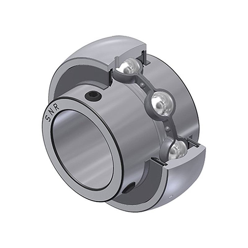 SNR UC309G2 Metric Full Width Spherical Outer Bearing Insert 45mm Bore 100mm Outside Diameter with Grub Screws - Allow 2-3 Days