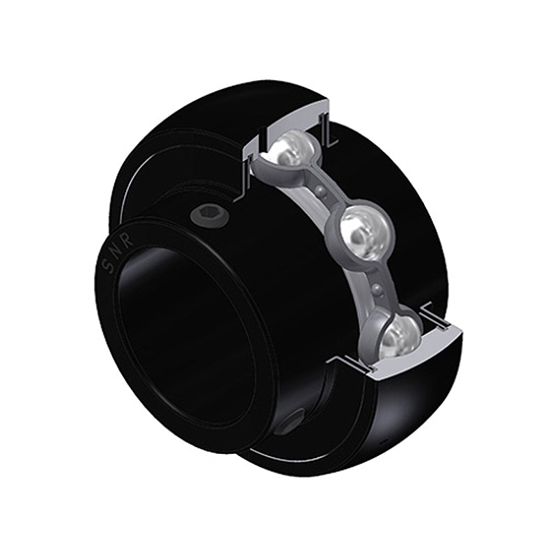 SNR UC208-25G2T20 Imperial Full Width Spherical Outer High Temp Bearing Insert 1-9/16 inch Bore 80mm Outside Diameter with Grub Screws - Allow 2-3 Days
