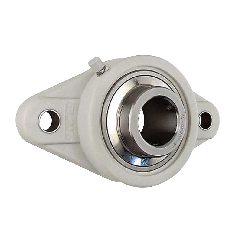 SUCFLPL201-8 Imperial Two Bolt Oval Thermo Plastic Flange Housing with 1/2 inch Bore Stainless Insert