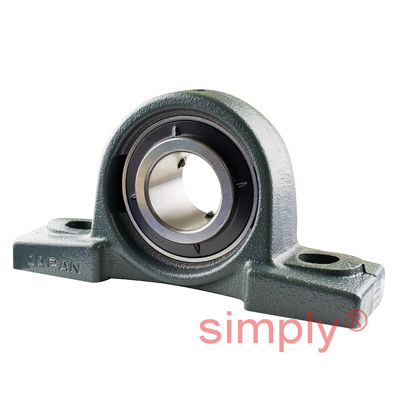 NTN UCPX09D1 Metric Cast Iron Two Bolt Pillow / Plummer Block Housing with 45mm Bore Insert