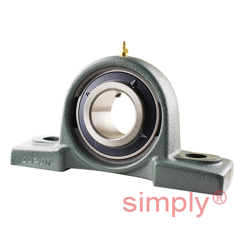 NTN UCPX10D1 Metric Cast Iron Two Bolt Pillow / Plummer Block Housing with 50mm Bore Insert