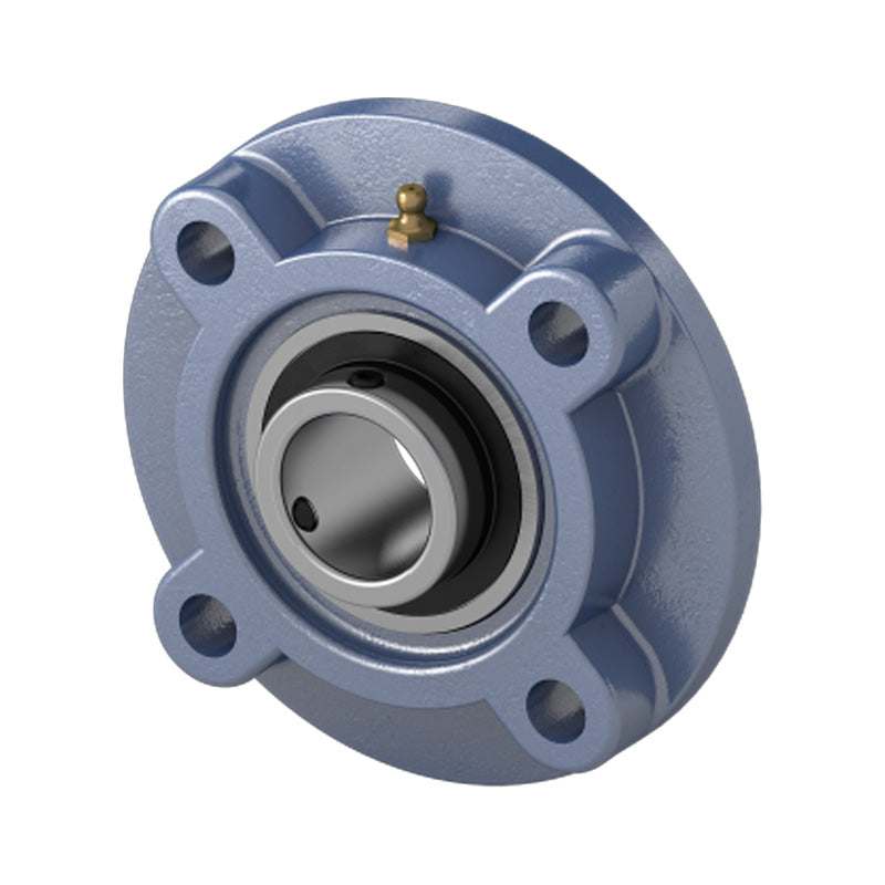 UKFC208/HE2308 Imperial Four Bolt Cast Iron Round Flanged Housing Insert and Adaptor Sleeve Fits 1-1/4 inch Shaft