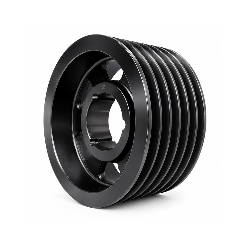 PowerDrive 100X6SPZ 100mm Pitch Diameter SPZ Section Tapered Locking Bush Type Pulley with 6 Grooves (Bush not Incl.) - Allow 2-3 Days